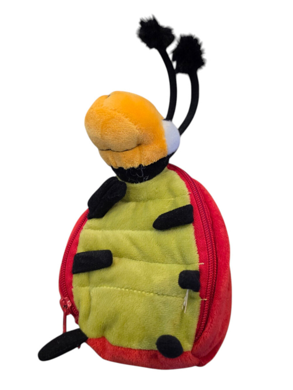 Vintage Hallmark plush ladybug zipper pouch or coin purse
